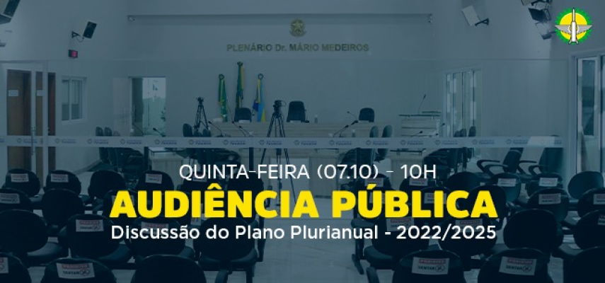 Câmara de Parnamirim realiza audiência pública sobre o Plano Plurianual