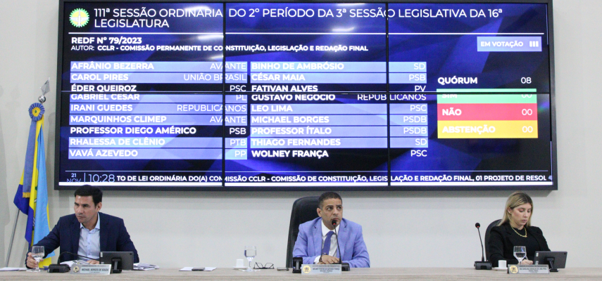 Concurso público e obras do Centro Esportivo são destaque na 111ª Sessão Ordinária