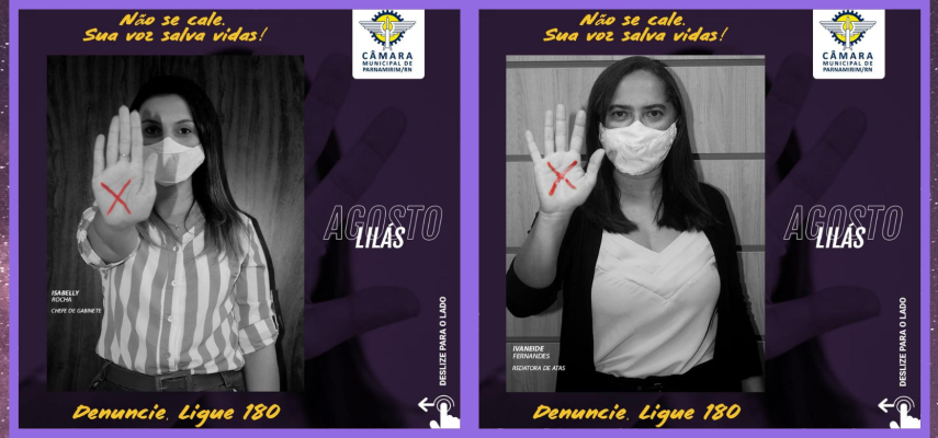 Câmara reúne servidoras em campanha do Agosto Lilás