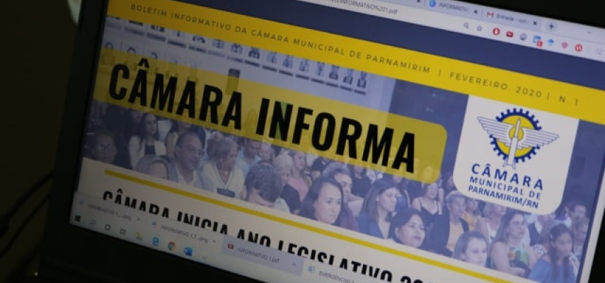 Câmara de Parnamirim lança Boletim Informativo online semanal