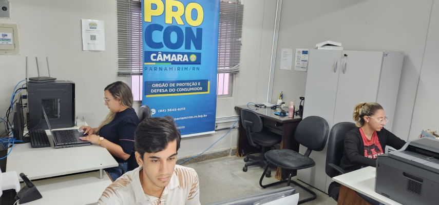 Procon Câmara divulga número de atendimentos de abril