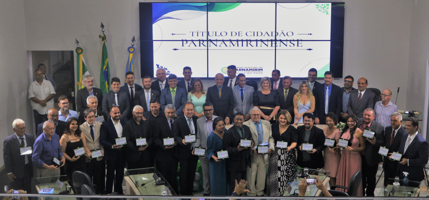 Noite de celebração: Título de Cidadão Parnamirinense é entregue em Sessão Solene