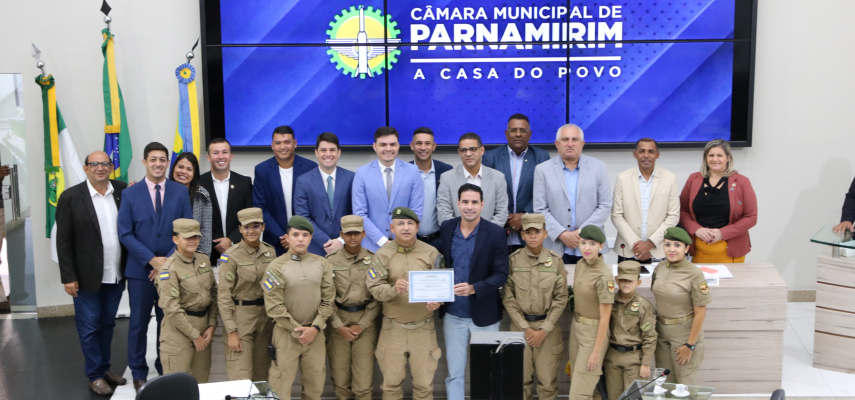Grupo Comando Delta recebe Moção de Aplausos na Câmara de Parnamirim 