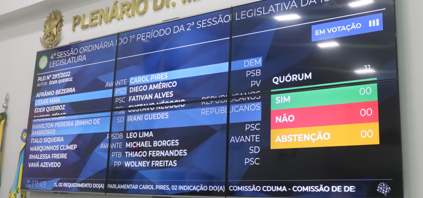 Câmara Digital: painel eletrônico é inaugurado nesta quarta