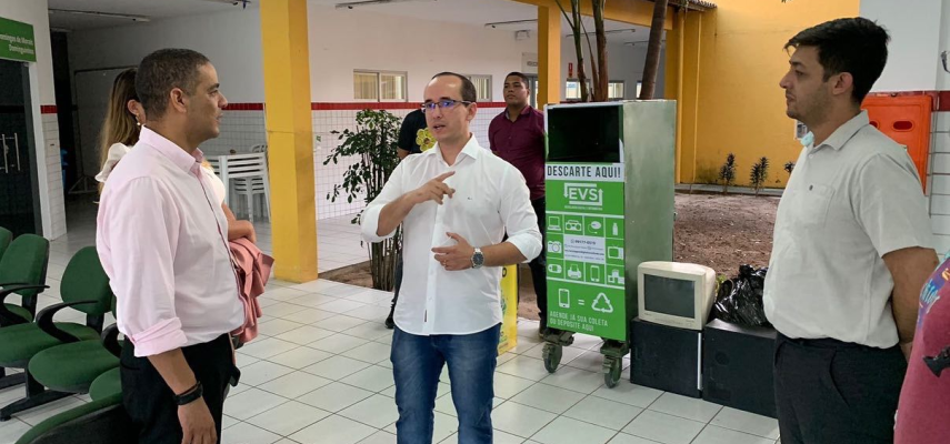 Câmara Municipal de Parnamirim entrega resíduos eletroeletrônicos do Ecoponto ao IFRN Parnamirim