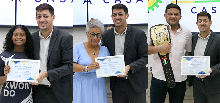 Câmara Municipal entrega Moções de Aplausos durante a 119ª Sessão Ordinária