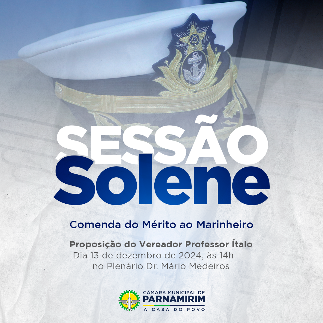 Marinheiros serão homenageados na Câmara Municipal