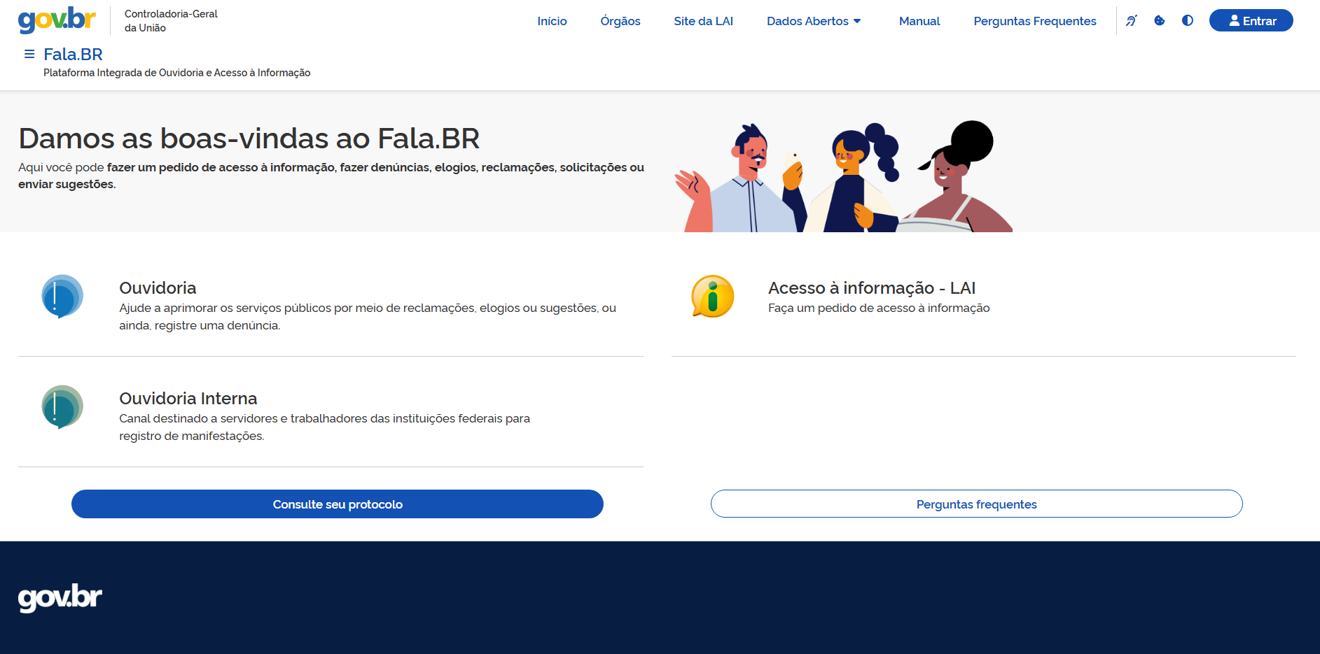 Ouvidoria da Câmara recebe manifestações apenas pelo Fala.BR