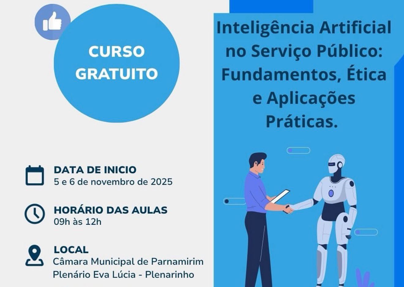 Inteligência Artificial é tema de curso na Escola do Legislativo