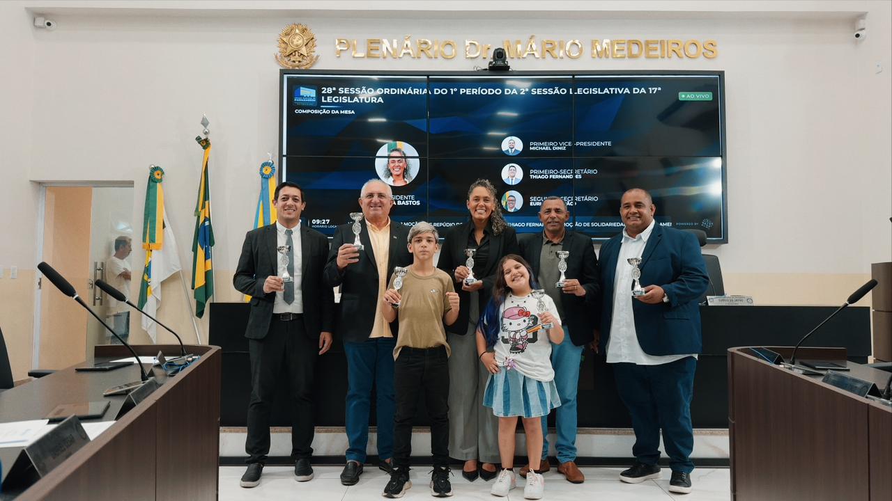 Atletas campeões agradecem apoio da Câmara Municipal