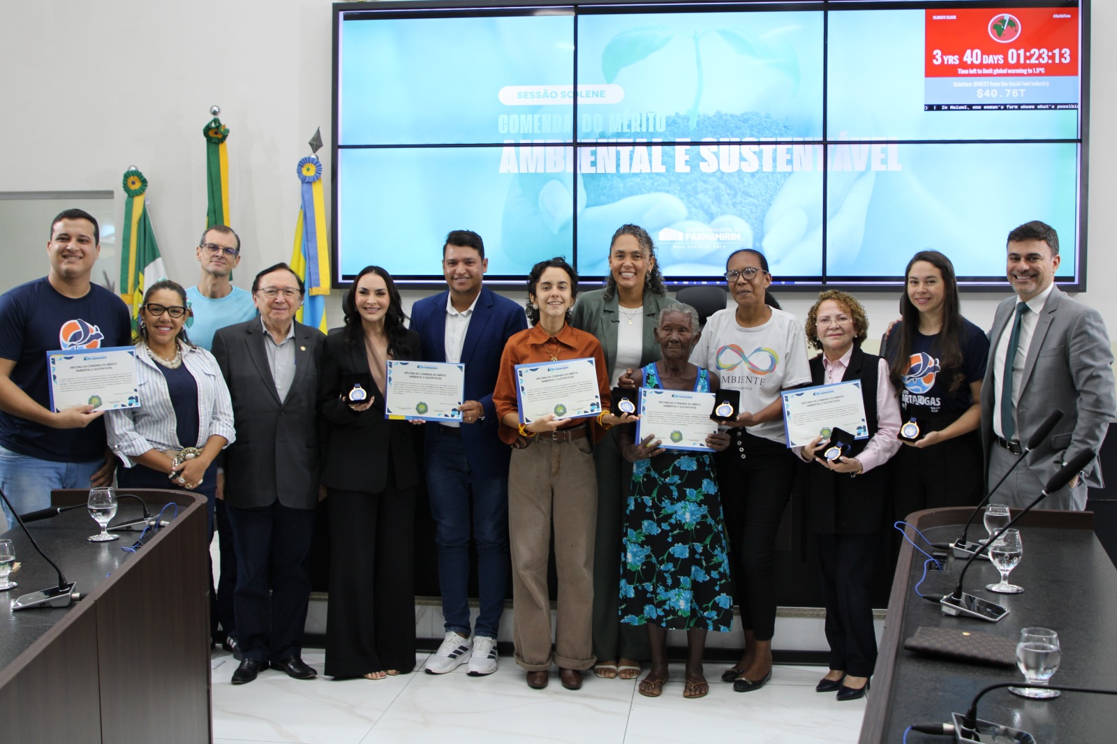 Câmara de Parnamirim entrega Comenda do Mérito Ambiental e Sustentável