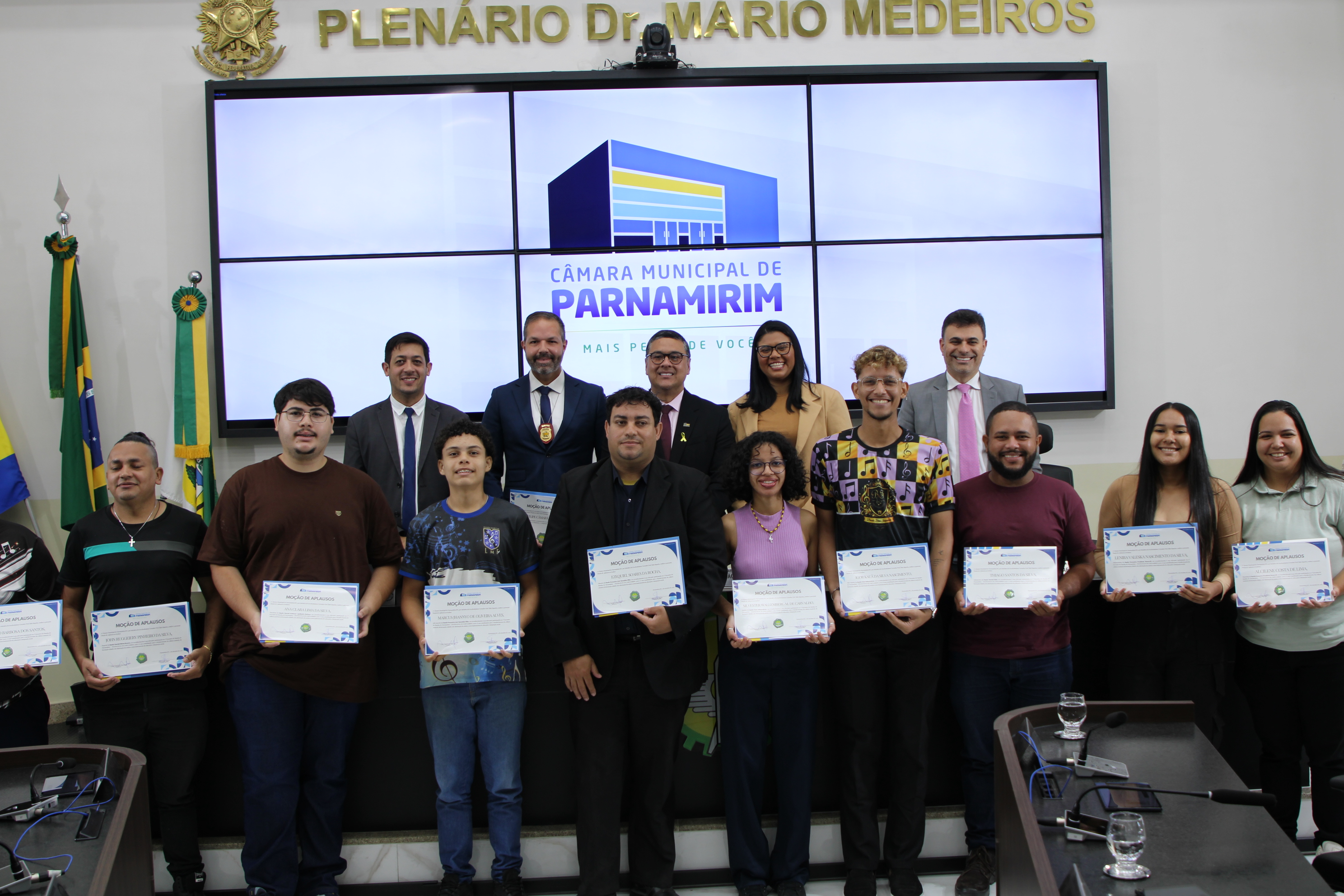 Bandas Marciais de Parnamirim recebem moção de aplausos