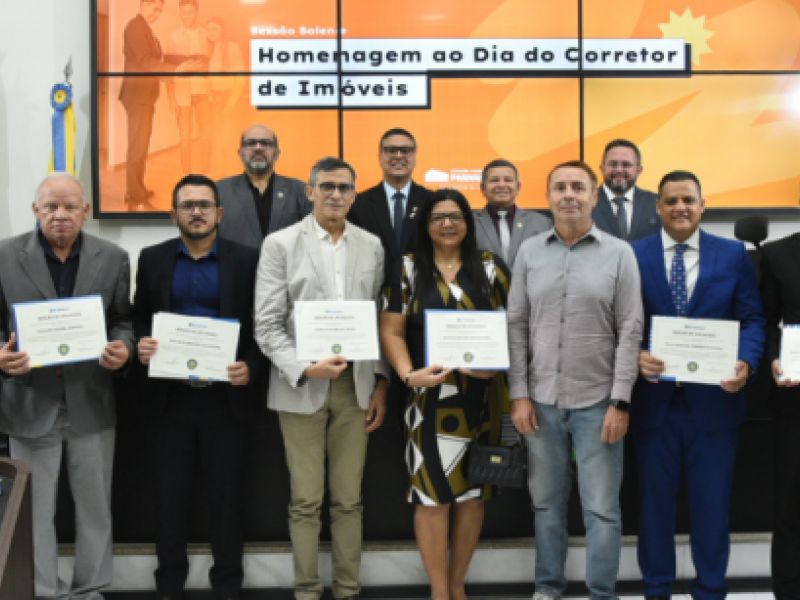 27.08.2025 | Sessão solene em homenagem aos corretores de imóveis
