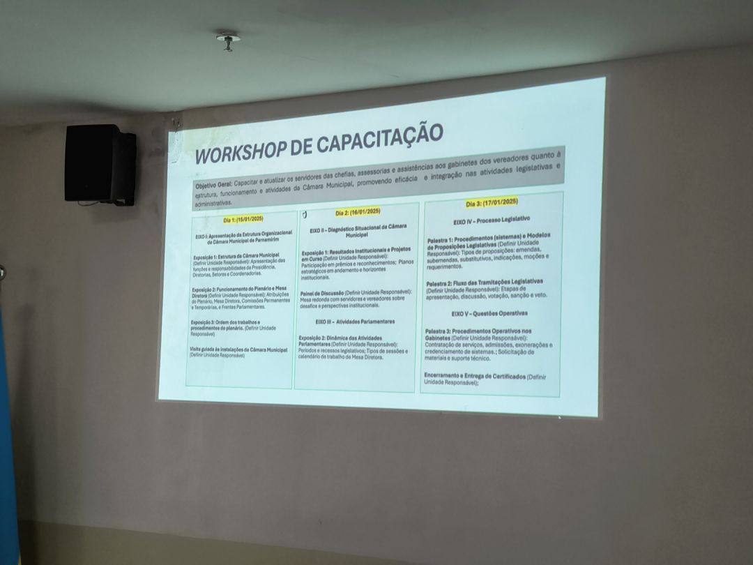 06/01/2025 - Reunião de apresentação do workshop para novos vereadores - Foto 9