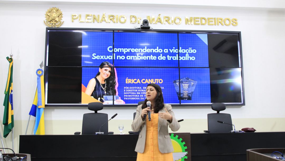 15/05/2025 - Palestra contra assédio sexual - Foto 1