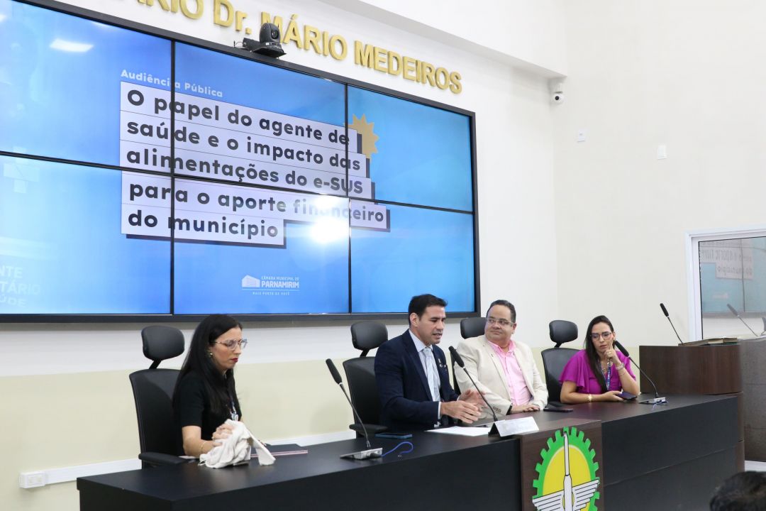 07/07/2025- Audiência Pública sobre o papel do agente de saúde e o impacto das alimentações do e-SUS para o aporte financeiro do município - Foto 4
